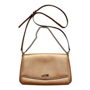 Kate Spade Greer Laurel Way crossbody/Gold chain Shoulder bag in Rose Gold